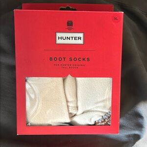 Hunter Cream Boot Socks for Men